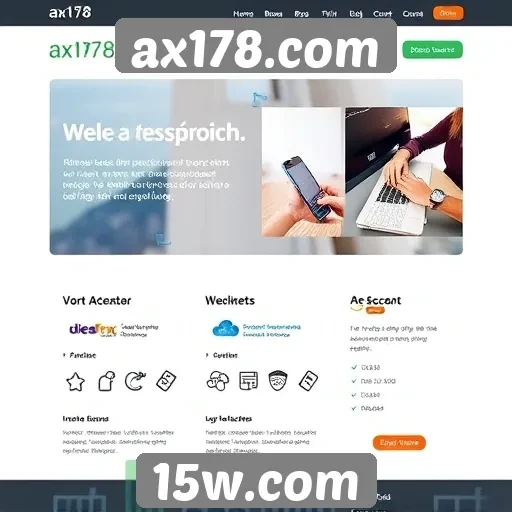 Acessibilidade e design do site ax178.com